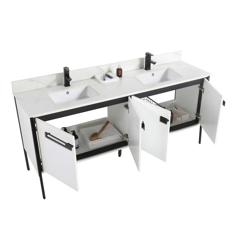 Fine Fixtures Oakville Bathroom Vanity with White Ceramic Sink