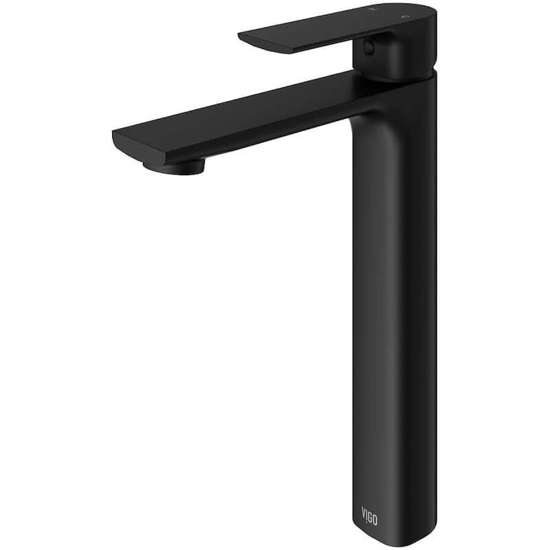 Vigo Norfolk 1.2 GPM Single Hole Bathroom Faucet - Matte Black