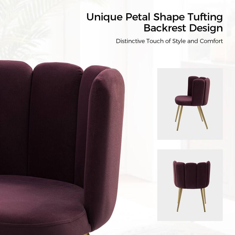 Anjela Side Chair with Tufted Back Set of 2