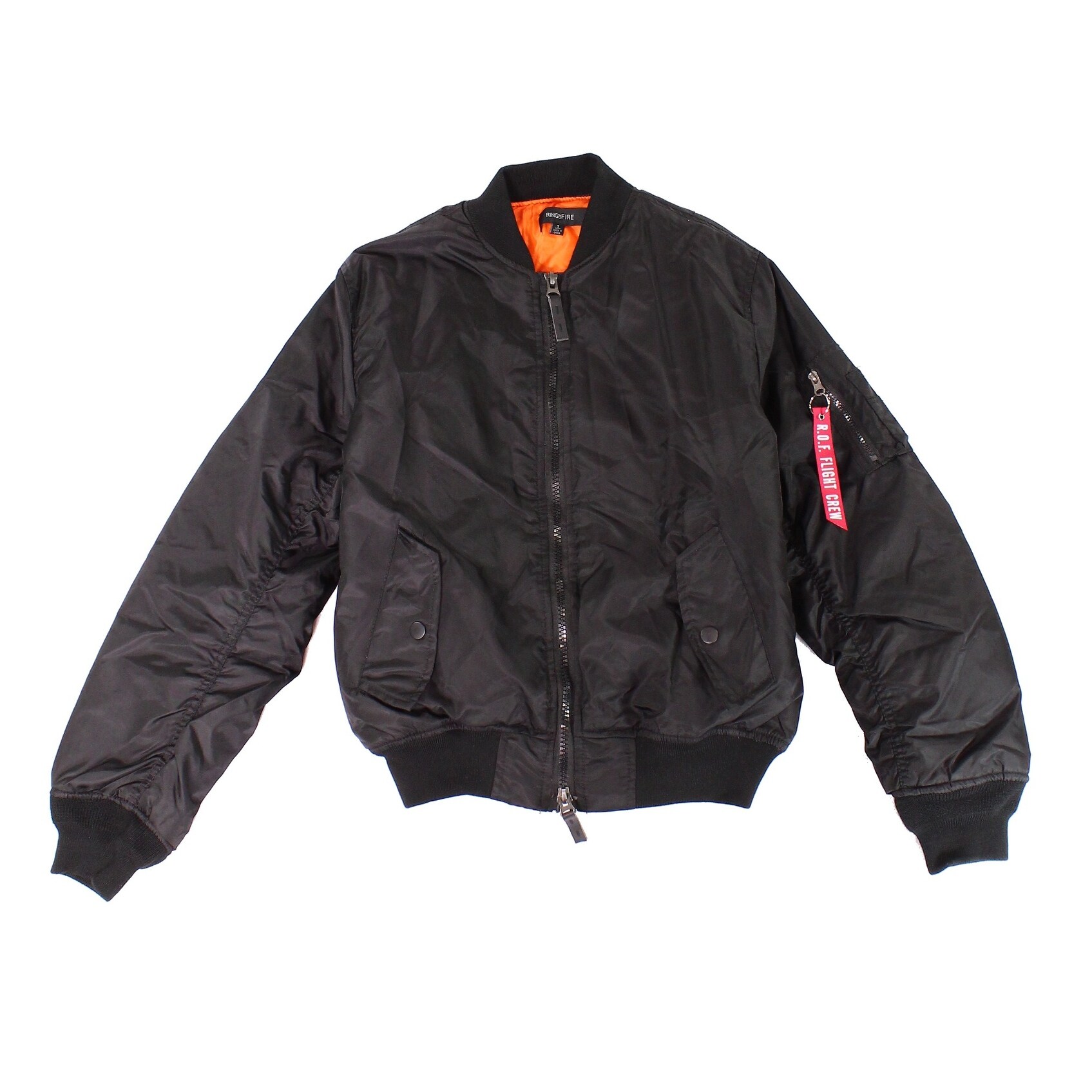 Shop Ring Of Fire Mens Full Zip Flight Bomber Jacket Overstock