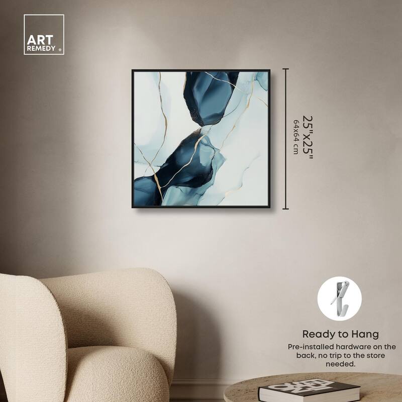 Cerulean Flow III Canvas by Art Remedy