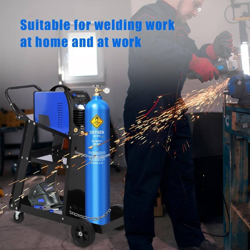 220 lbs Welder Cart for TIG MIG Welder and Plasma Cutter