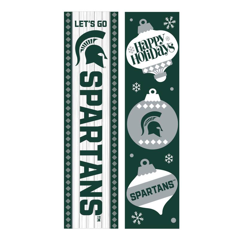 47" Double Sided Seasonal Porch Leaner, Michigan State University - 47" x 11.25"