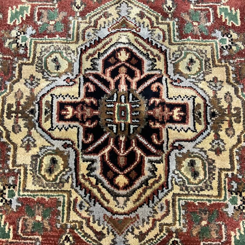 HERAT ORIENTAL Handmade Heriz Wool Rug - 4'3" x 6'