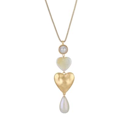Victoria Townsend Gold Plated Adjustable Two Heart Necklace