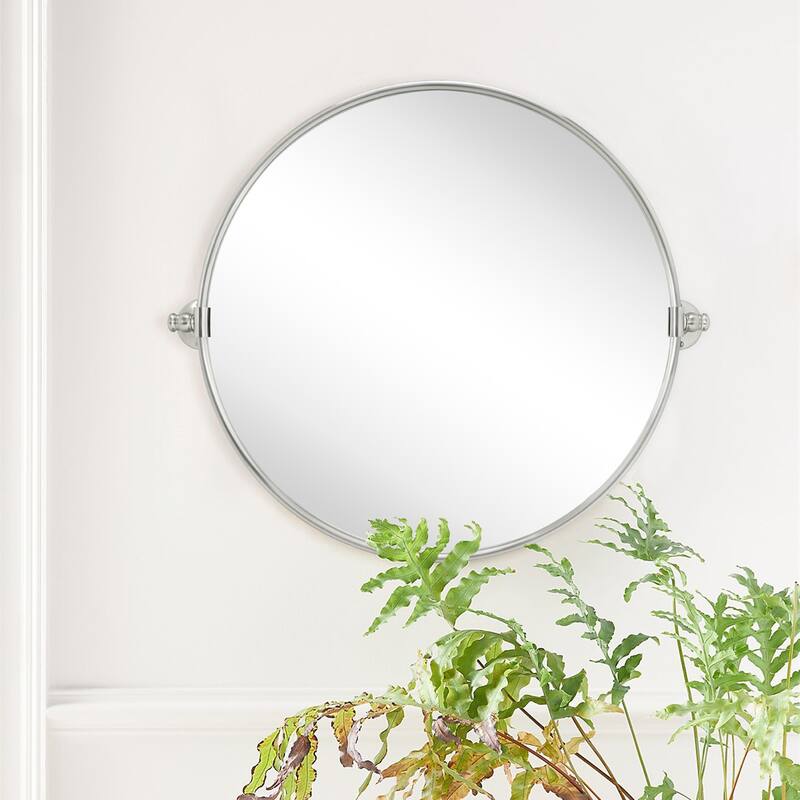 TEHOME Adlina Round Metal Wall Mirror - 24'' x 24''