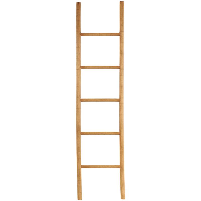 Brown Wood Handmade 5 Rack Ladder - 2"W x 17"L x 71"H