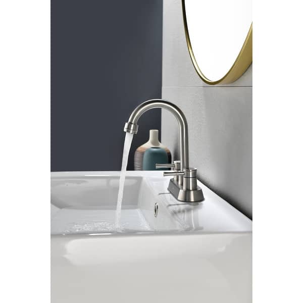 slide 2 of 27, 4 Inch 2 Handle Centerset Lead-Free Bathroom Faucet