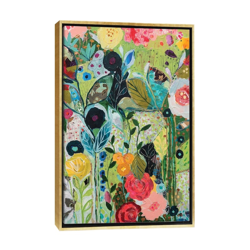 iCanvas "Botanical Bliss" by Carrie Schmitt Framed Canvas Print - Gold - 40x26