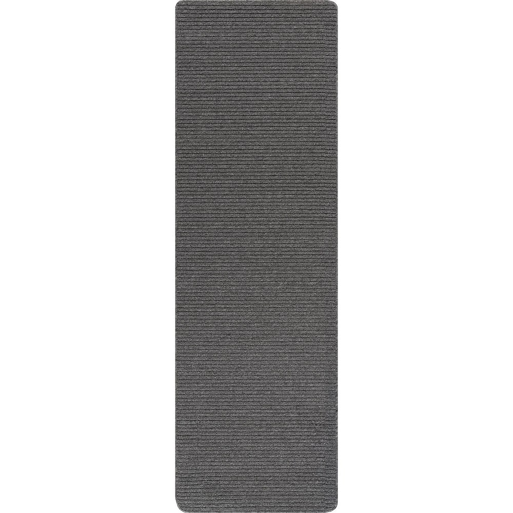 Beverly Rug Solid Color Non-Slip Rubber Back Washable Indoor Area Rug