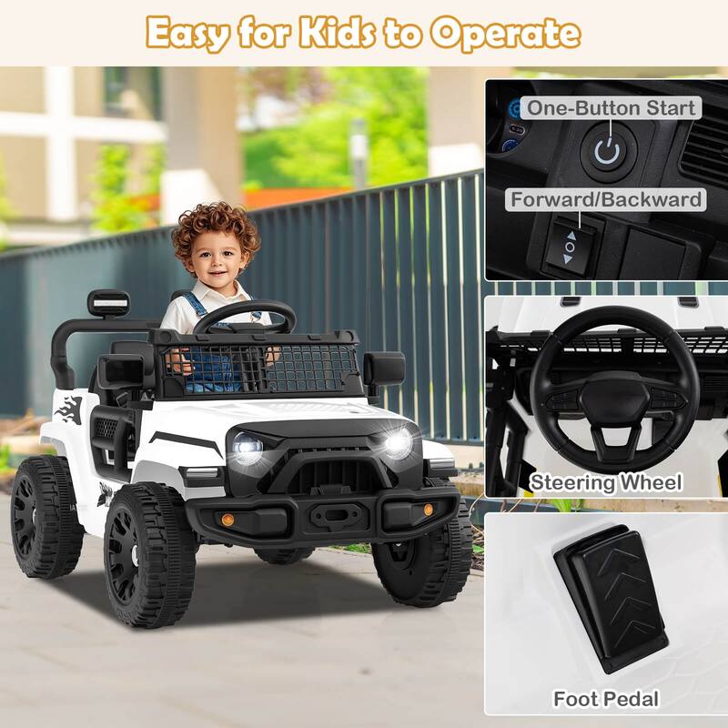 Costway 12V Kids Ride on Truck Car Battery Powered Electric Vehicle - See Details