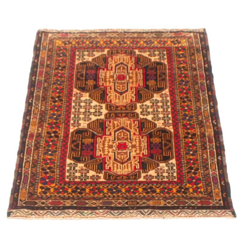 Teimani Brown Rug 2'10" x 4'8" - 2'10 x 4'8