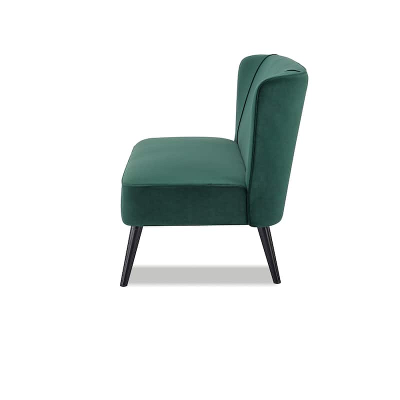 Artdeco Home - Porch & Den Brooklawn Wingback Mid-century Loveseat