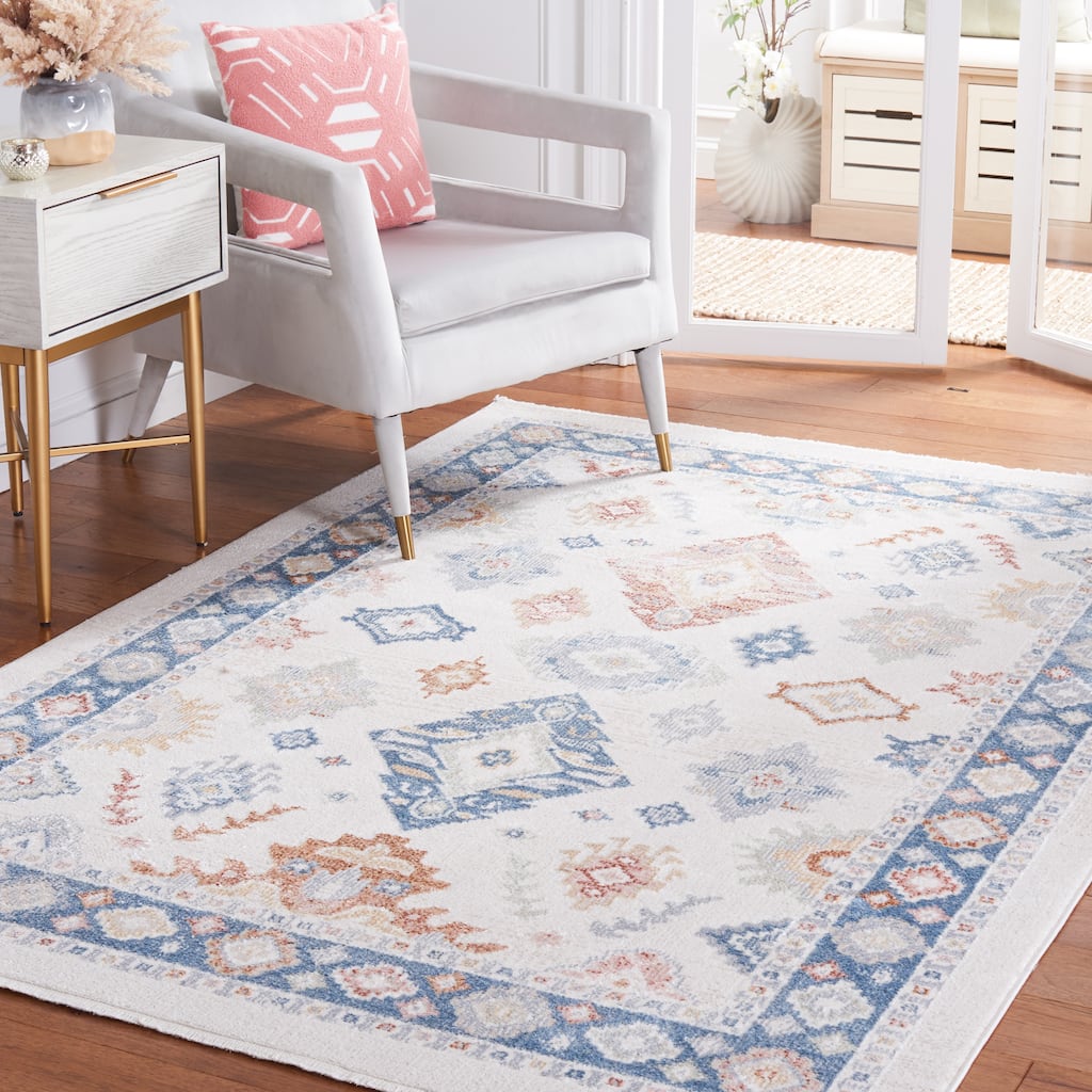 SAFAVIEH Blair Machine Washable Kanae Slip Resistant Boho Rug