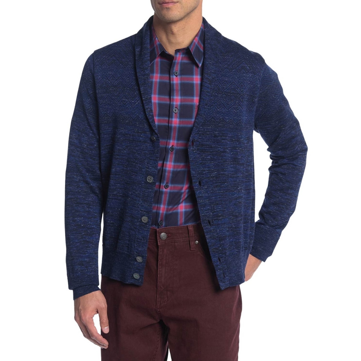 men's easy rider cotton shawl cardigan