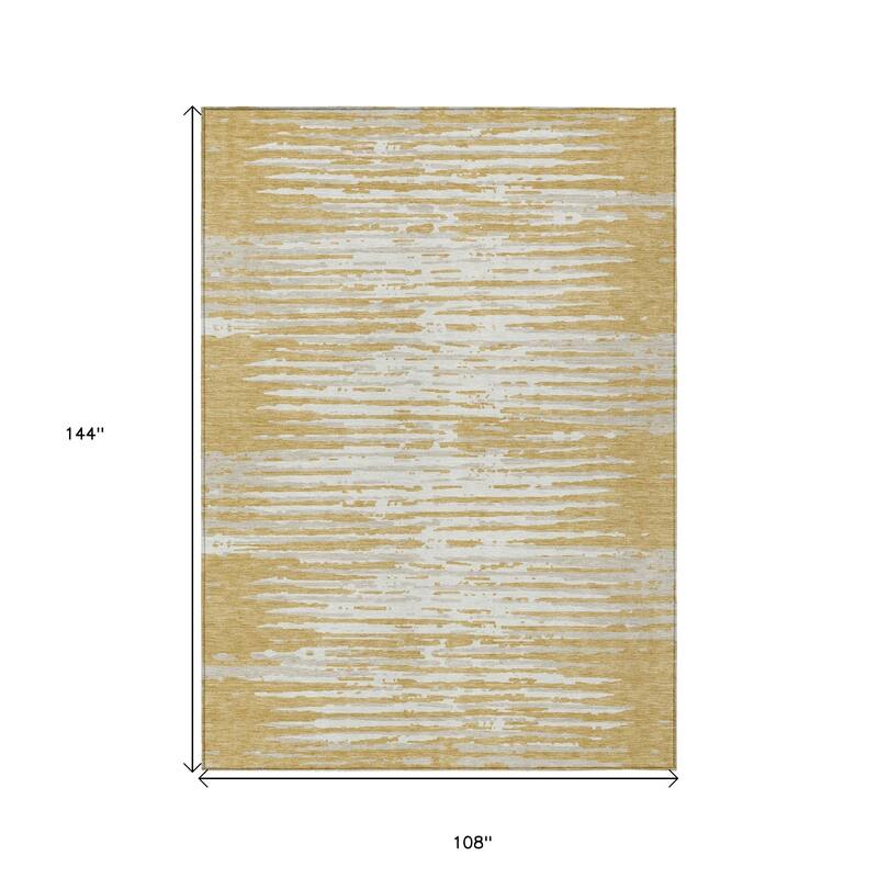 HomeRoots Striped Transitional Rectangle Outdoor Rug