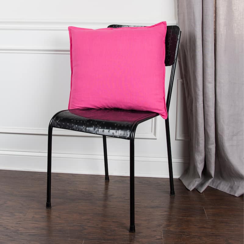 Rizzy Home Cotton Slub Solid Decorative Throw Pillow