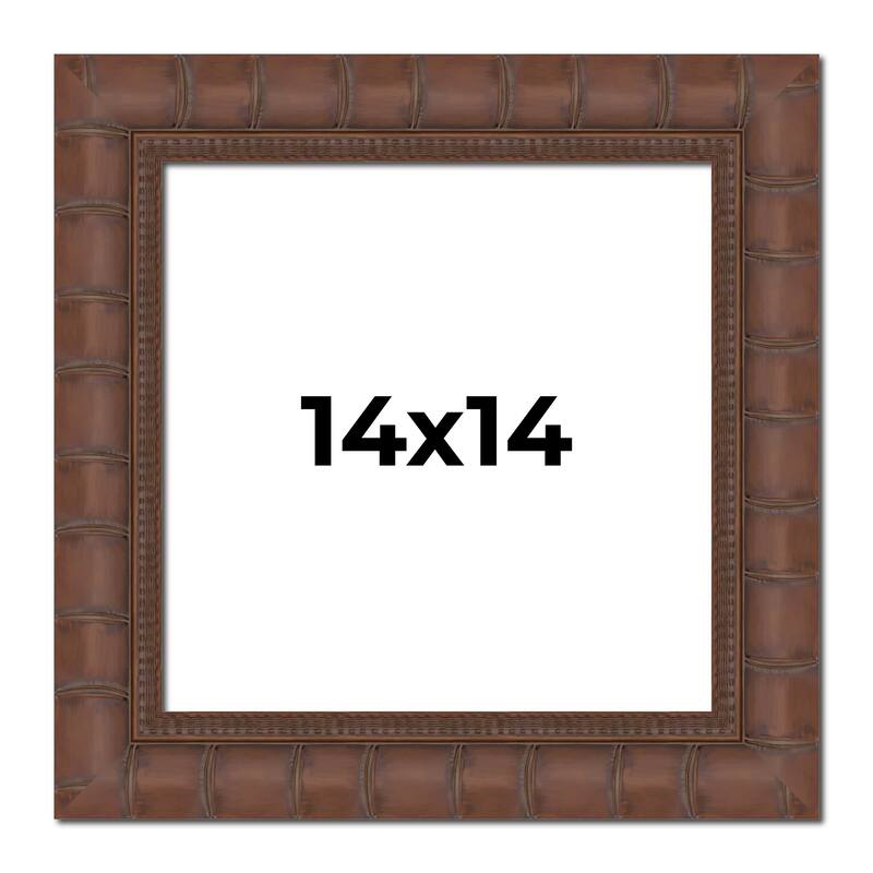 14x14 Frame Pewter Solid Wood Picture Frame Width 1.625 Inches | Interior Frame Depth 0.6875 Inches