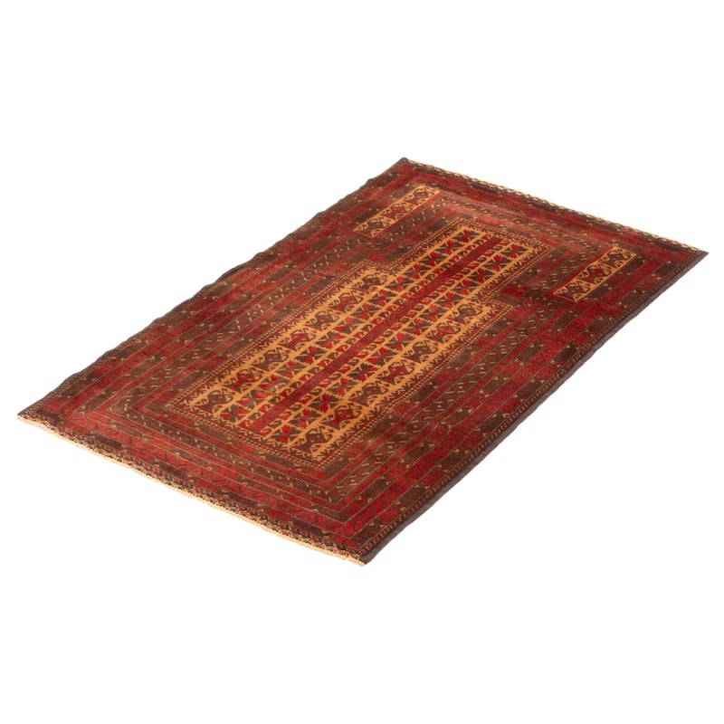 Teimani Brown Rug 3'1" x 5'1" - 3'1 x 5'1