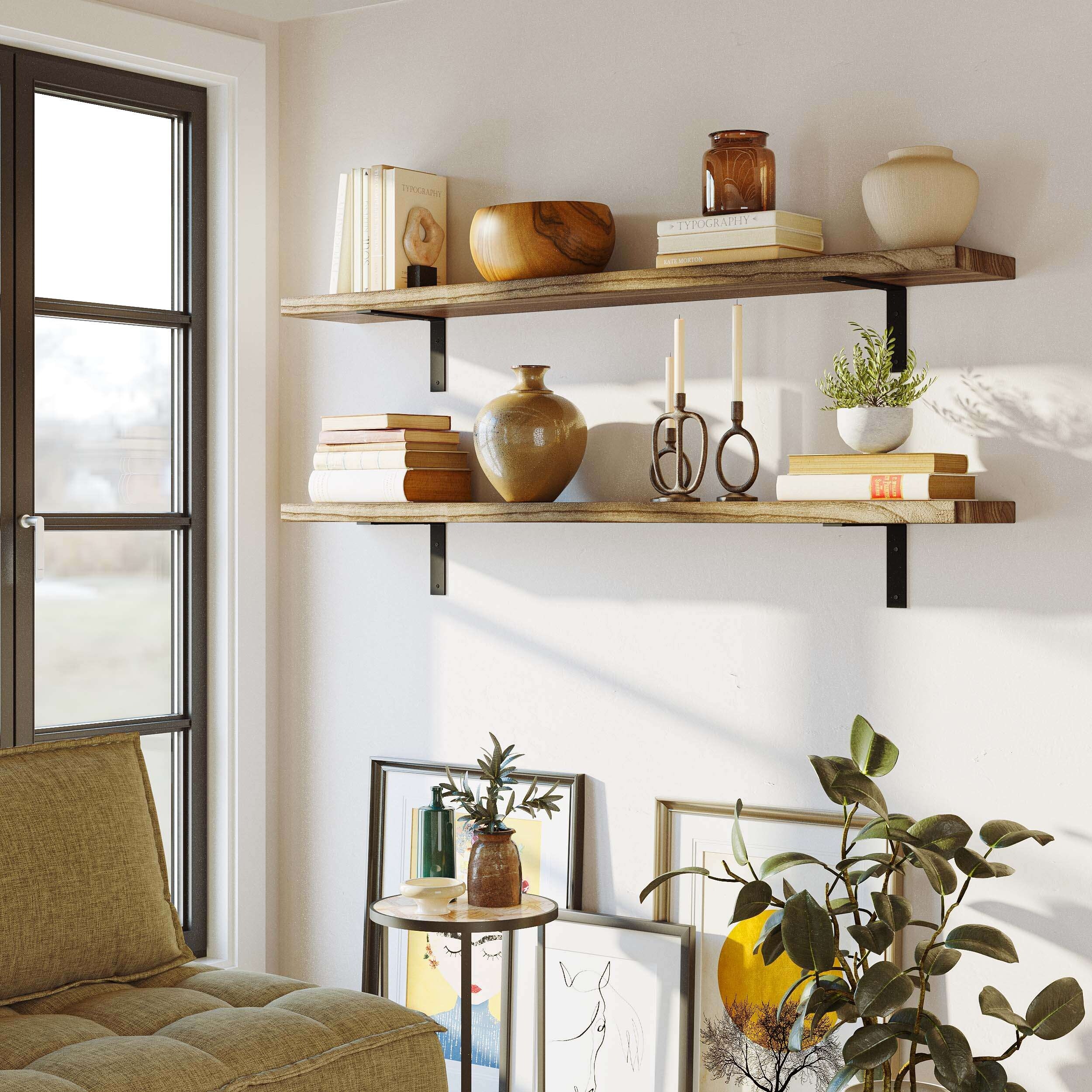 Wall mounted floating shelves sale