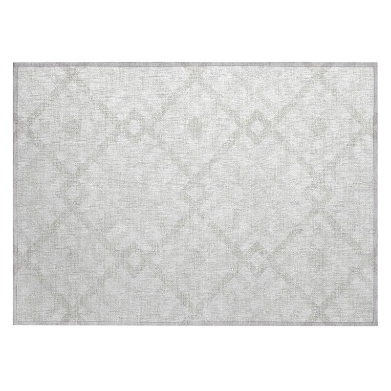Machine Washable Indoor/ Outdoor Chantille Trellis Modern Rug