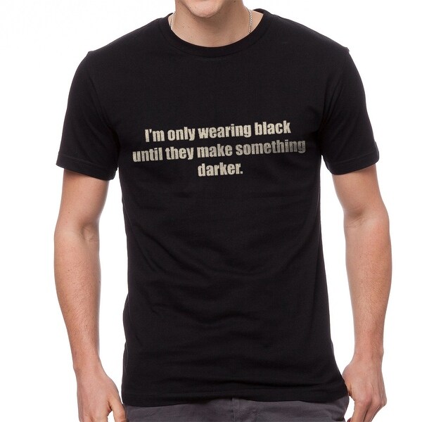 only black t shirt