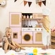 preview thumbnail 5 of 18, Costway Wooden Kids Kitchen Playset Pretend Play Kitchen with Real - See Details