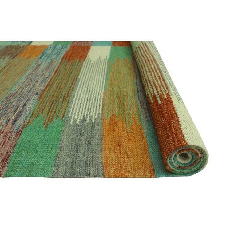 Noori Rug Winchester Flatweave Videl Red/Orange Rug - 4'10" x 6'6"