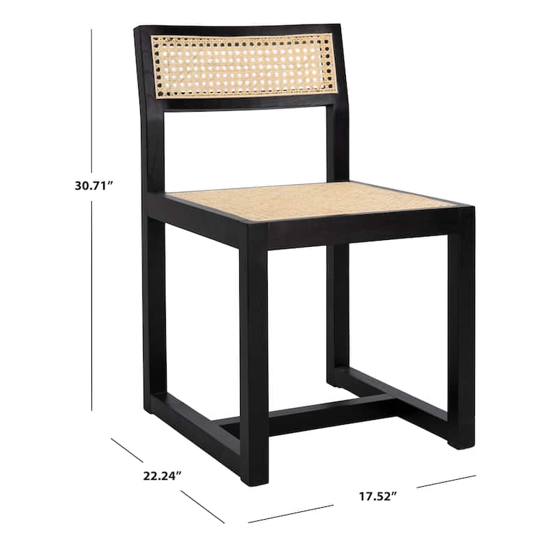 SAFAVIEH Yvonne Cane Dining Chair - 22.2" x 17.5" x 30.7" - 22Wx18Dx31H