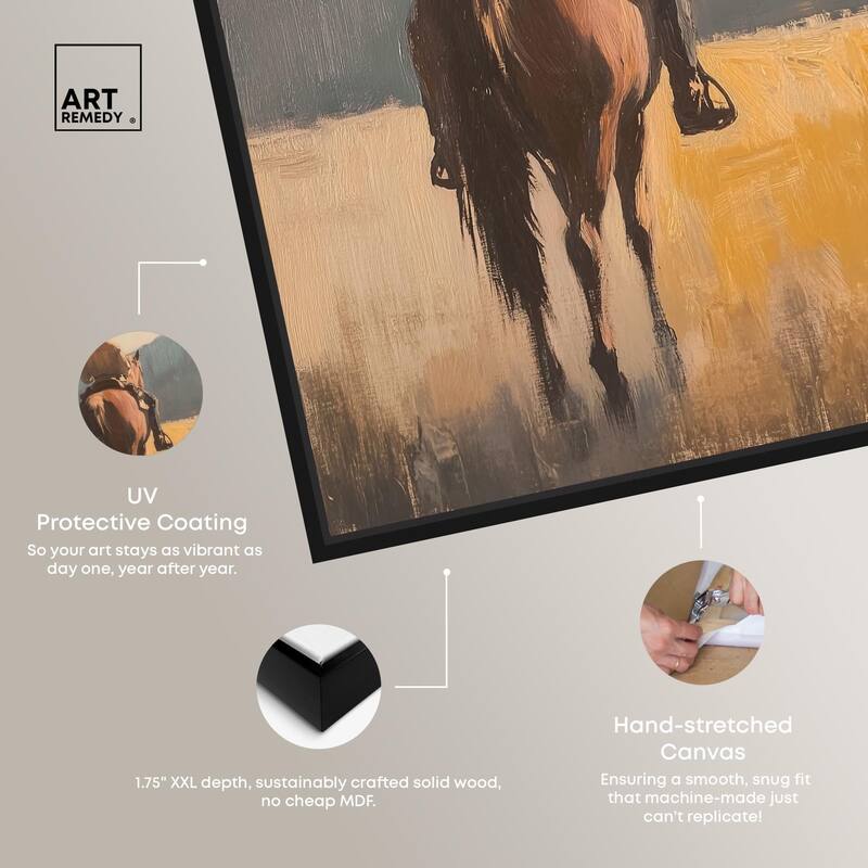 Long Ride Canvas by Art Remedy