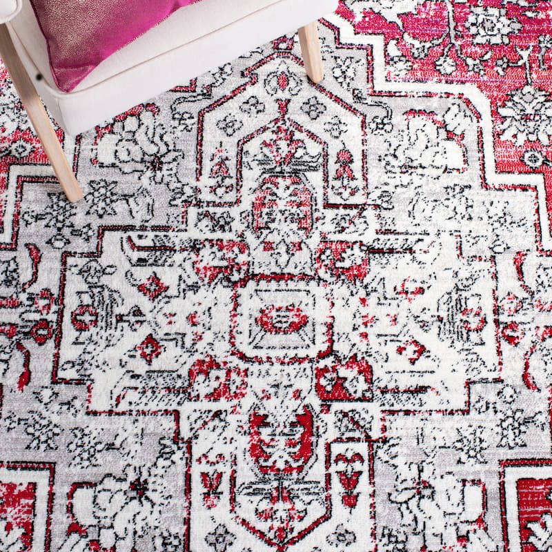 SAFAVIEH Skyler Rillie Boho Medallion Watercolor Rug
