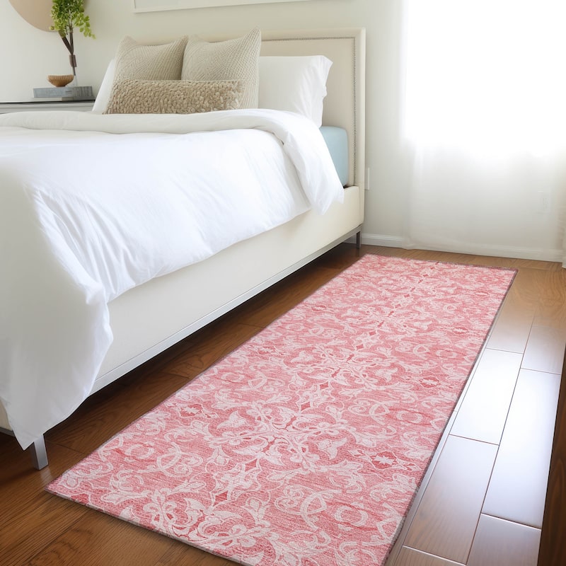 Machine Washable Indoor/ Outdoor Chantille Traditional Medallions Rug