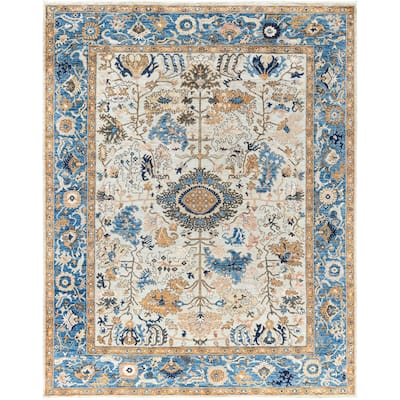 Serapi One-of-a-Kind Hand-Knotted Area Rug - Ivory - 8' 1" x 10' 0"