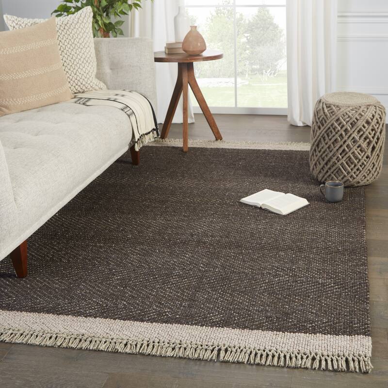 Mahira Handmade Border Area Rug
