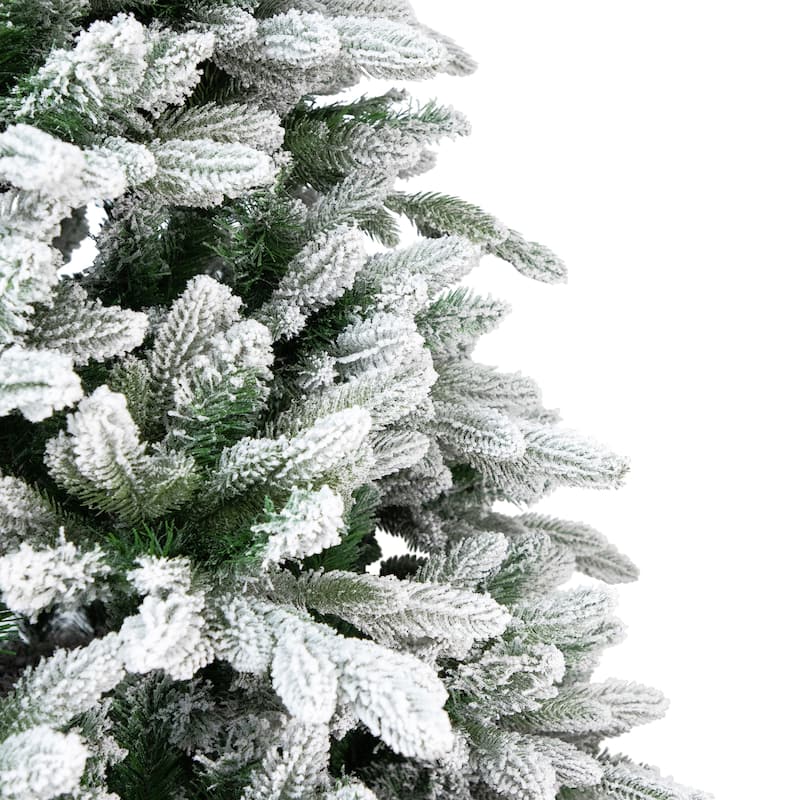 Real Touch™️Mountain Pearl Flocked Artificial Christmas Tree - 6.5' - Unlit - 6.5 Foot