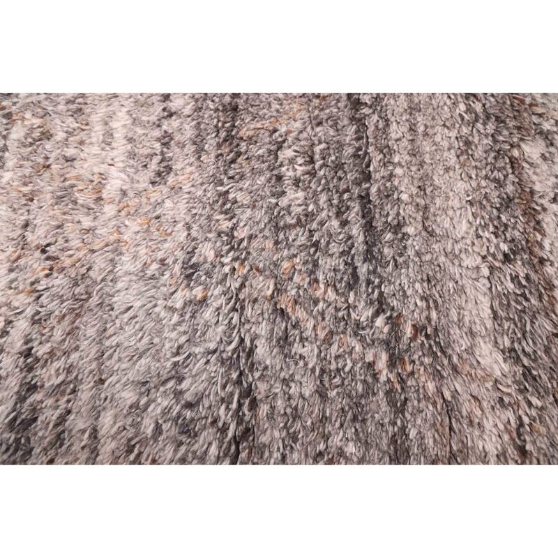 ECARPETGALLERY Hand-knotted Tangier Dark Grey Wool Rug - 4'11 x 8'2