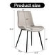 preview thumbnail 23 of 57, Modern Dining Room Kitchen Dining Chair with Black Metal Legs