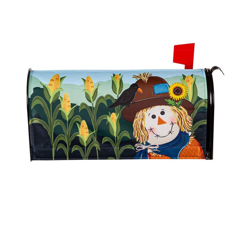 Scarecrow and Friend Mailbox Cover
