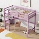 preview thumbnail 19 of 20, Twin High Loft Bed with Safety Guardrail and Built-in Desk