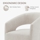 preview thumbnail 30 of 43, Joey Barrel Accent Chair with Casters for Living Room, Office, or Reading Nook