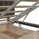 preview thumbnail 35 of 58, Velvet Platform Bed with LED Lighting and Storage, Queen Size
