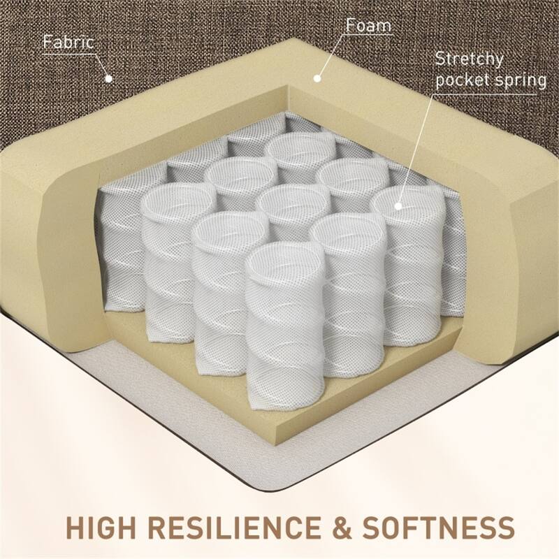 Electric Massage Recliner Chair with Lumbar Heat, Vibrating Back & Footrest