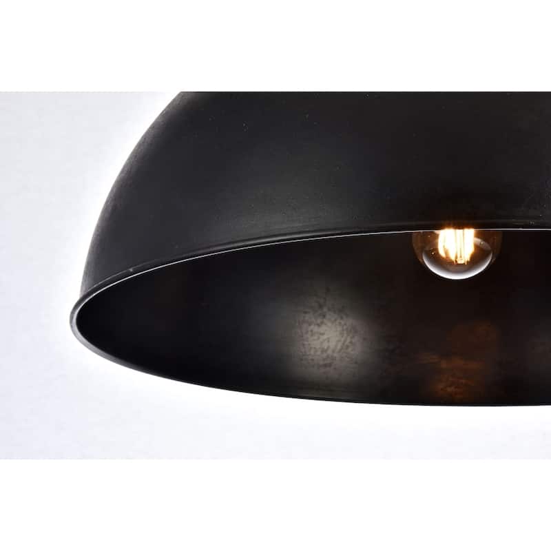 Merce Collection Pendant D20 H12.75 Lt:1 Vintage Black Finish