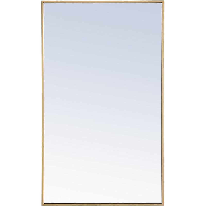 Elegant Lighting Eternity 40"x 24" Rectangular Metal Framed Wall - Brass