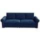 preview thumbnail 89 of 139, 93.7" Chesterfield King Pull Out Sofa Bed Sleeper Sofa with Nailhead Trim