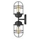 preview thumbnail 8 of 7, Golden Lighting Seaport 2 Light 17" Tall Bathroom Sconce