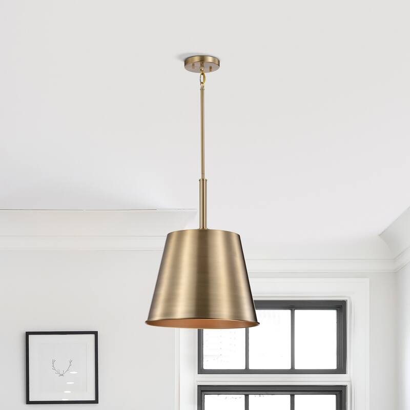 Alexis 1 Light Large Pendant Burnished Brass and Gold Finish - Burnished Brass / Gold