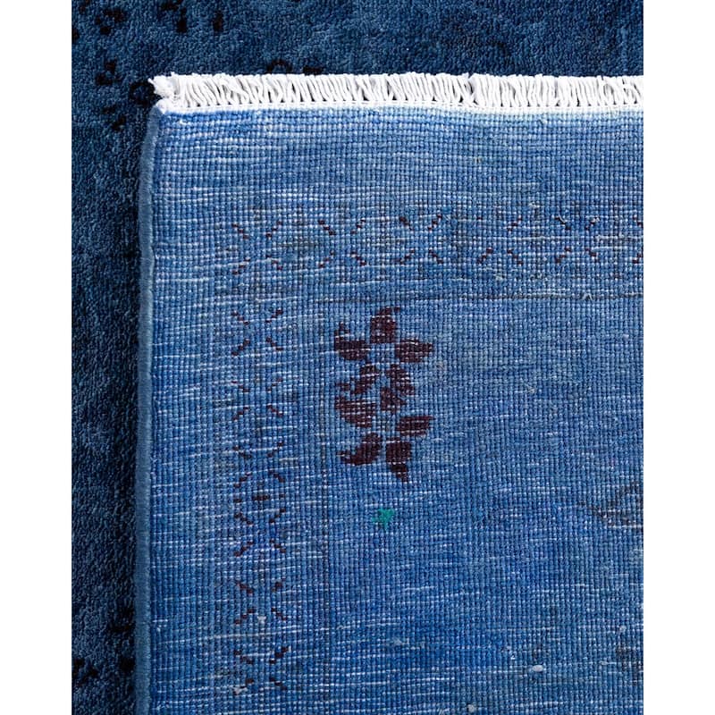 Contemporary Overdyed Wool Hand Knotted Area Rug - 8' 1" x 10' 1"