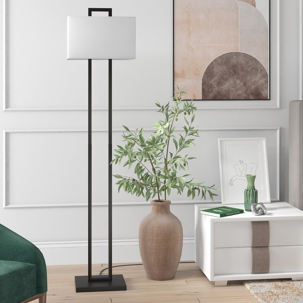 Black Nickel Torchiere Floor Lamps Bed Bath Beyond
