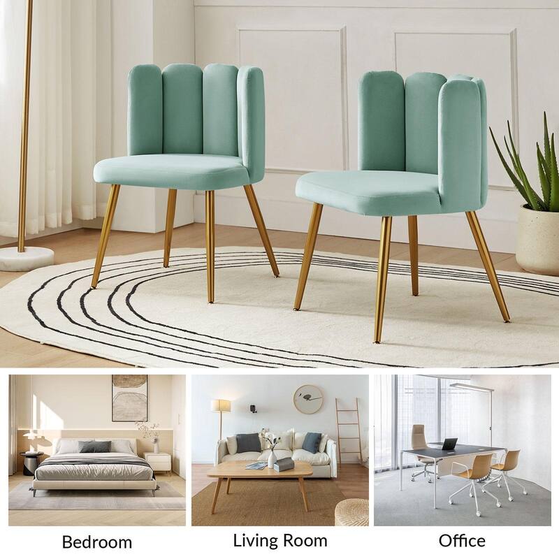 Anjela Side Chair with Tufted Back Set of 2